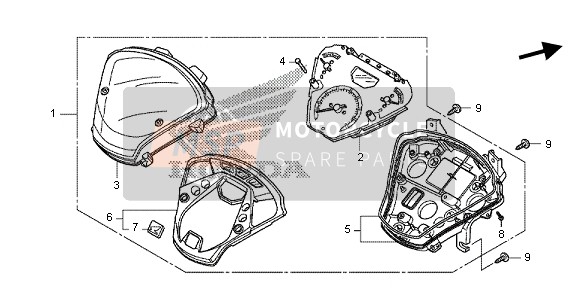 Honda SH125 2013 Meter (KMH) per un 2013 Honda SH125